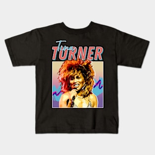 Tina Turner Retro Style Music Fan Gifts Kids T-Shirt